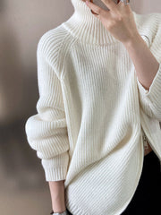 Derpai Damenpulli mit Stehkragen & Reißverschluss – modischer Stil