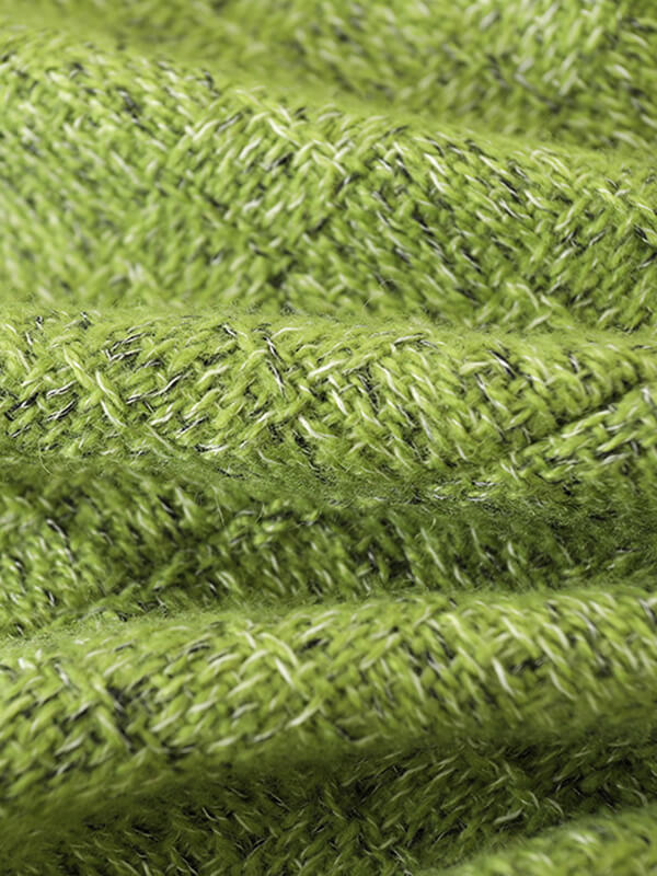 Derpai Kurze Tweedjacke mit Knöpfen Rundhalsausschnitt und Taschen Damen