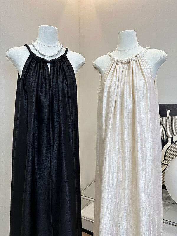 Derpai Langes Urlaubskleid mit Neckholder – modischer Look