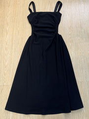 Derpai Weißes Midikleid im Trapezschnitt – elegant – für Abschlussball