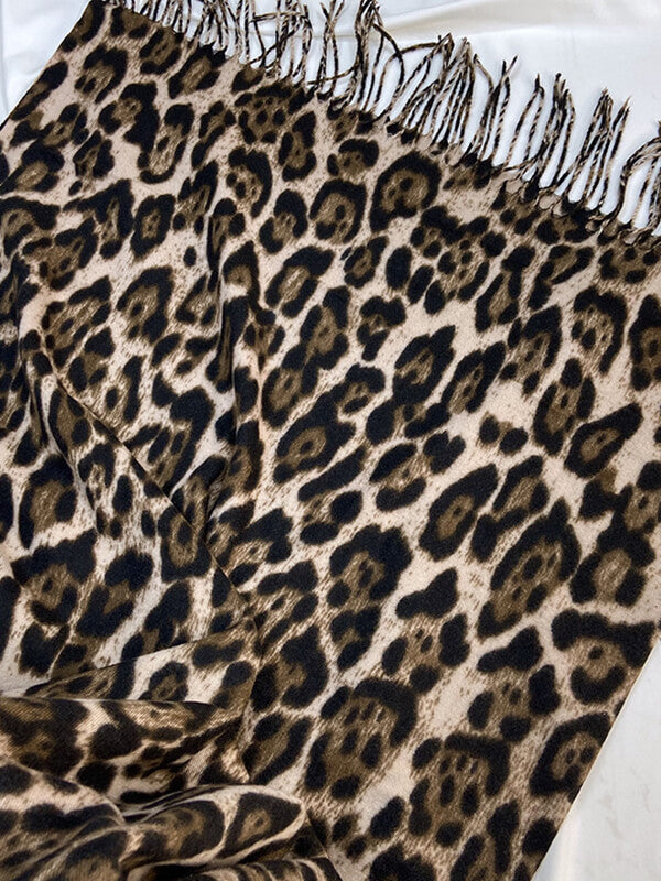 Derpai Modischer Leoparden-Schal – Damenaccessoire
