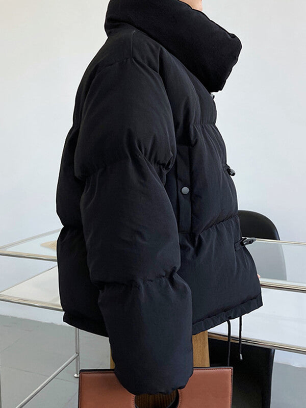 Derpai Baumwollmantel mit Taschen und Stehkragen Damen modisch Winter