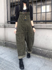 Derpai Latzhose aus Cord mit Taschen Damen casual