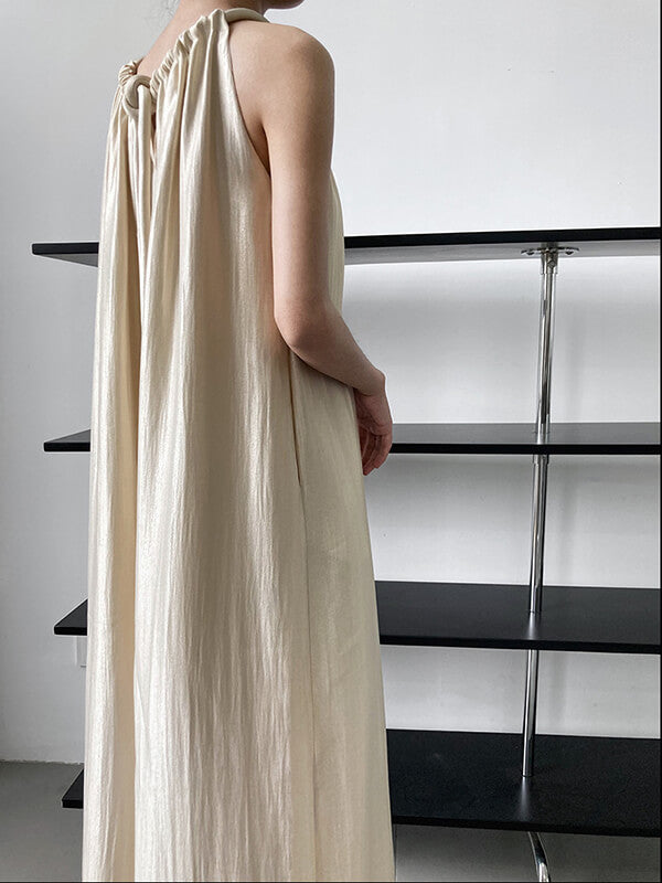 Derpai Langes Urlaubskleid mit Neckholder – modischer Look