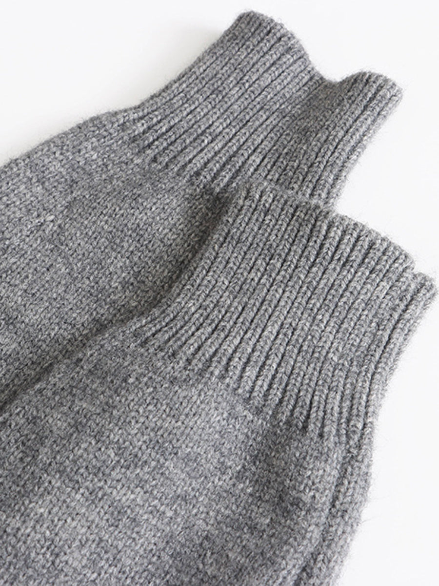 Derpai Jacquard-Pullover mit Reißverschluss Damen Vintage Weihnachten