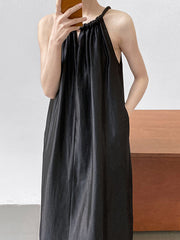Derpai Langes Urlaubskleid mit Neckholder – modischer Look