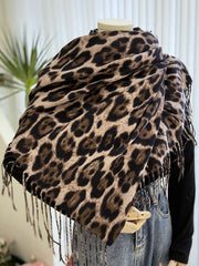 Derpai Modischer Leoparden-Schal – Damenaccessoire