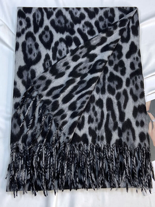 Derpai Modischer Leoparden-Schal – Damenaccessoire