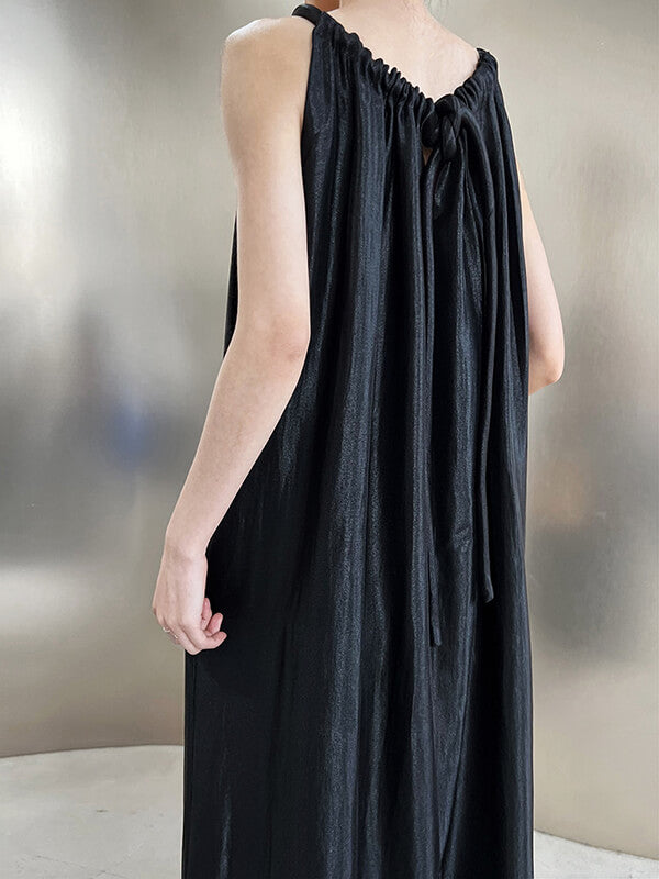 Derpai Langes Urlaubskleid mit Neckholder – modischer Look