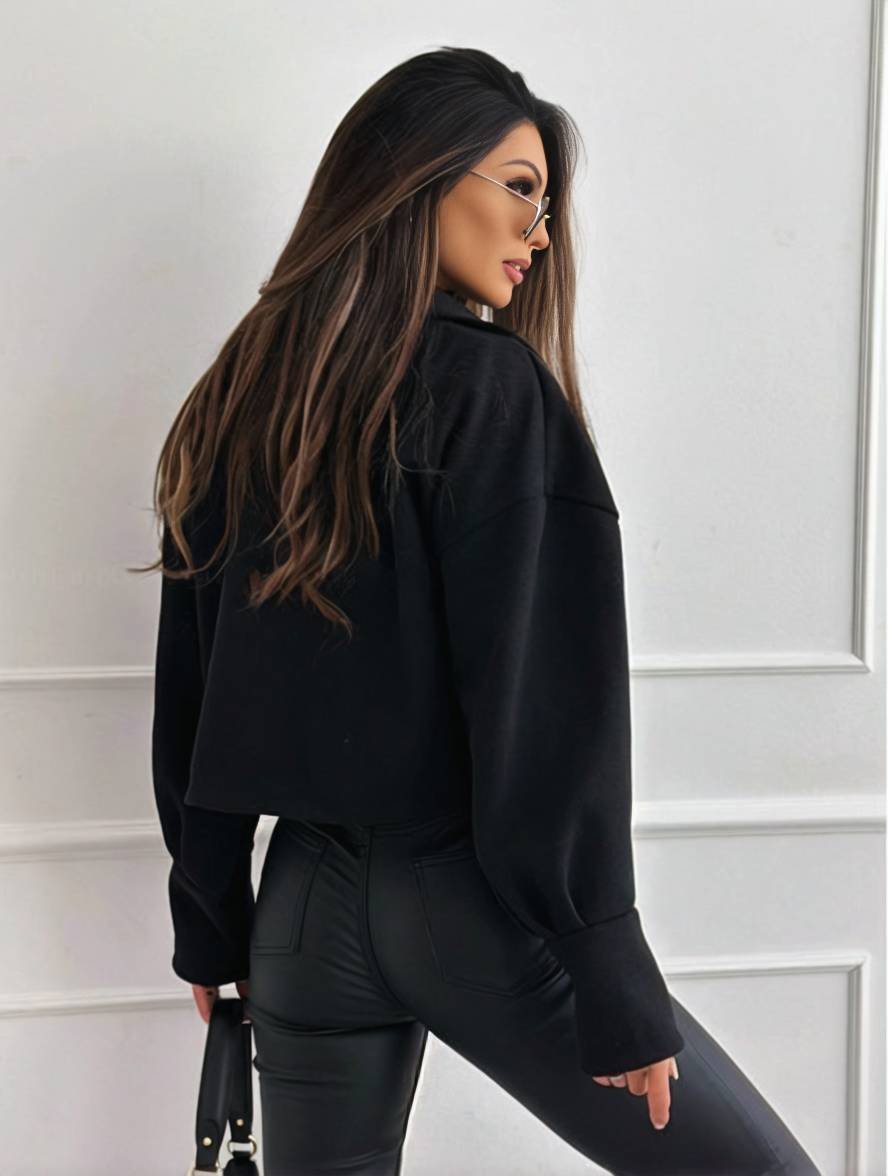 Cocolii veste unicolore boutons manches bishop femme ¨¦l¨¦gant d¨¦contract¨¦ mode casual manteau