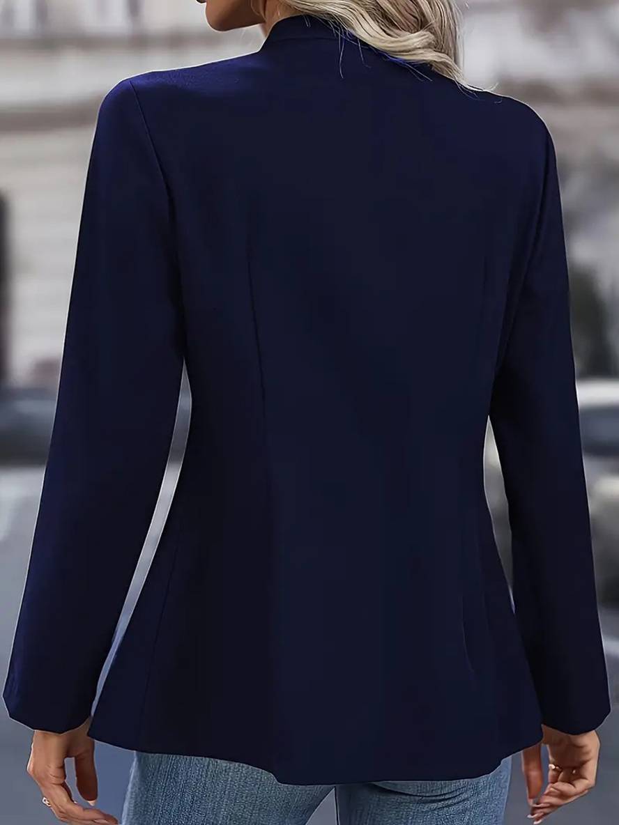 Cocolii veste officier double boutonnage poches col montant manches longues femme d¨¦contract¨¦ mode