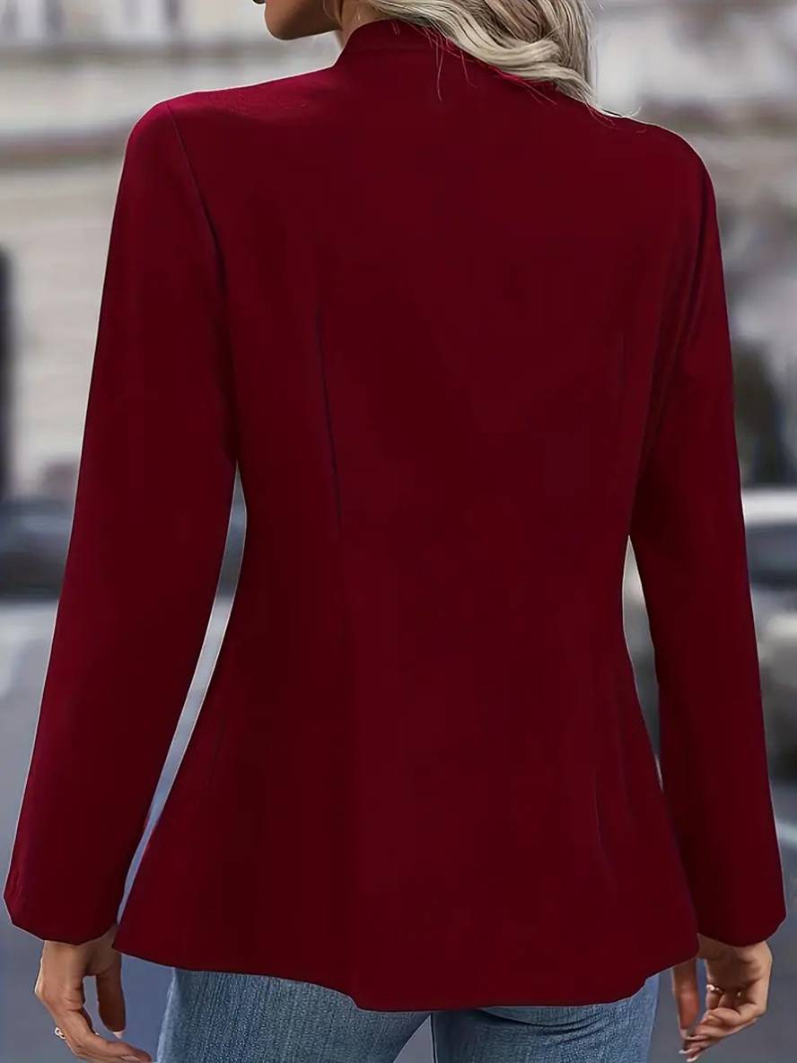 Cocolii veste officier double boutonnage poches col montant manches longues femme d¨¦contract¨¦ mode