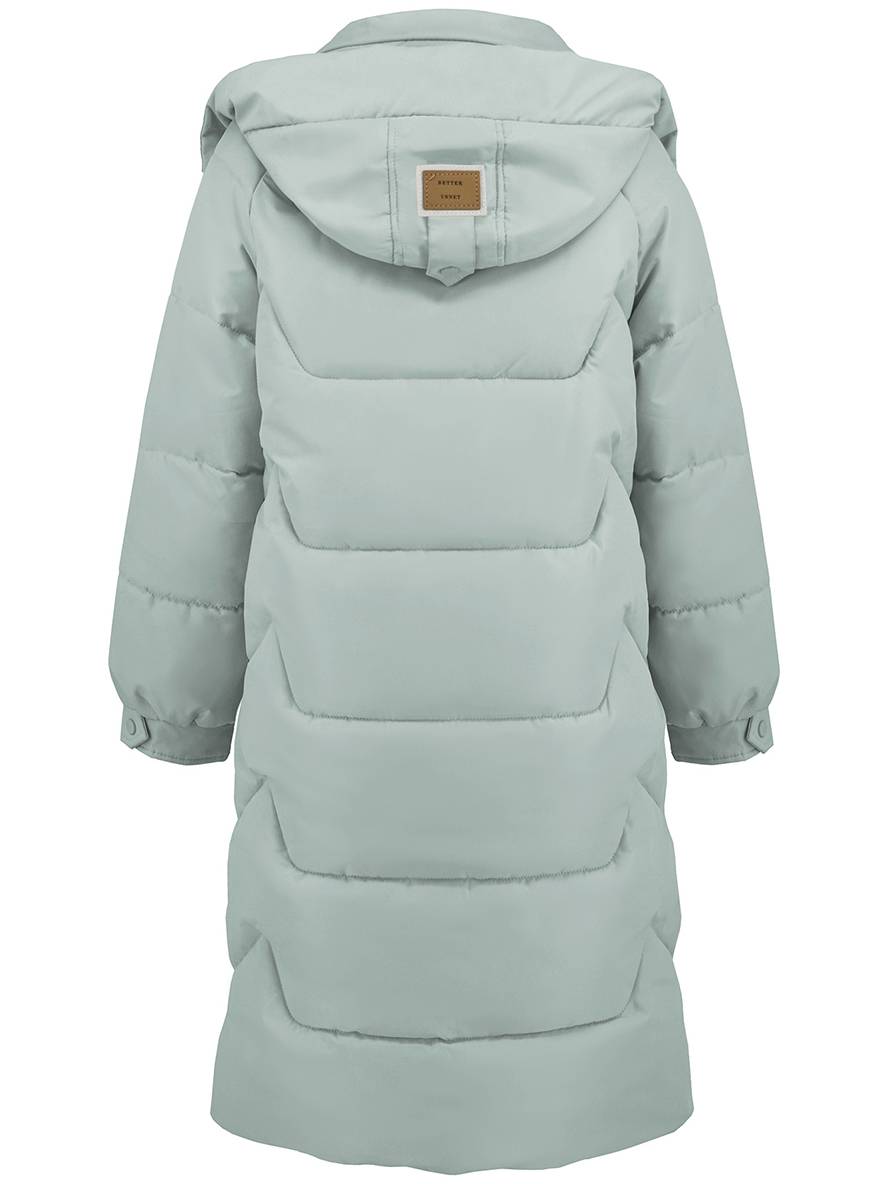 Cocolii longue manteau doudoune unicolore col montant fermeture ¨¦clair boutonnage poches femme ¨¦l¨¦gant d¨¦contract¨¦ veste