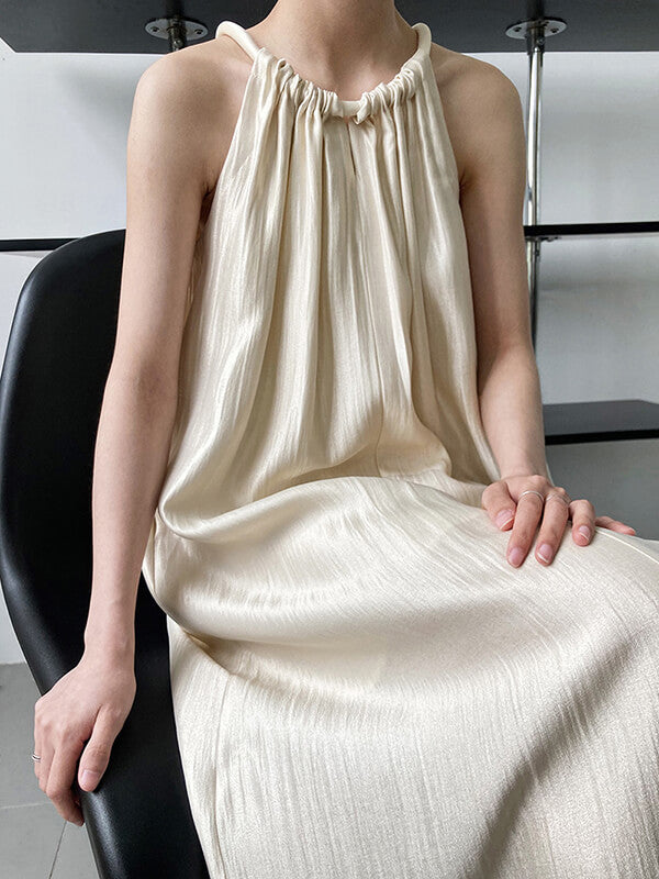 Derpai Langes Urlaubskleid mit Neckholder – modischer Look