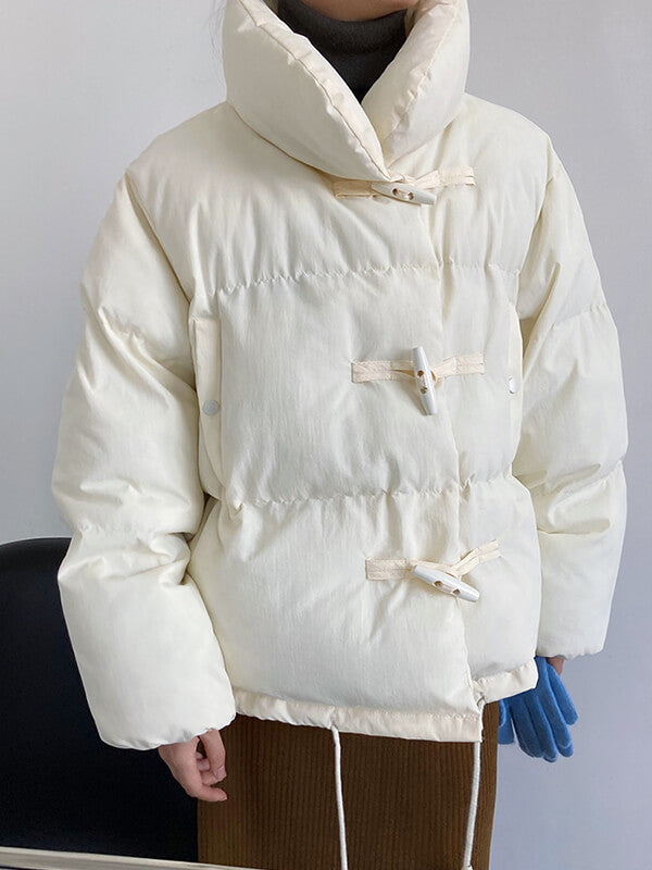 Derpai Baumwollmantel mit Taschen und Stehkragen Damen modisch Winter