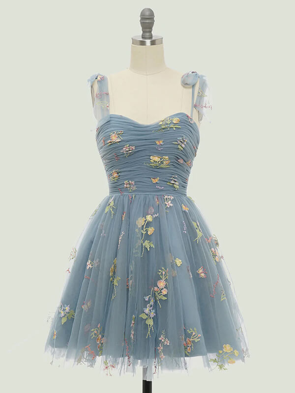 Derpai Besticktes Mini-Abendkleid mit Schnürung – für Ball & Cocktail