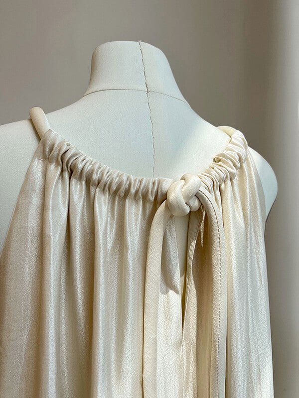 Derpai Langes Urlaubskleid mit Neckholder – modischer Look