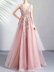 Derpai Besticktes elegantes rosa Abendkleid Maxi – für Hochzeit